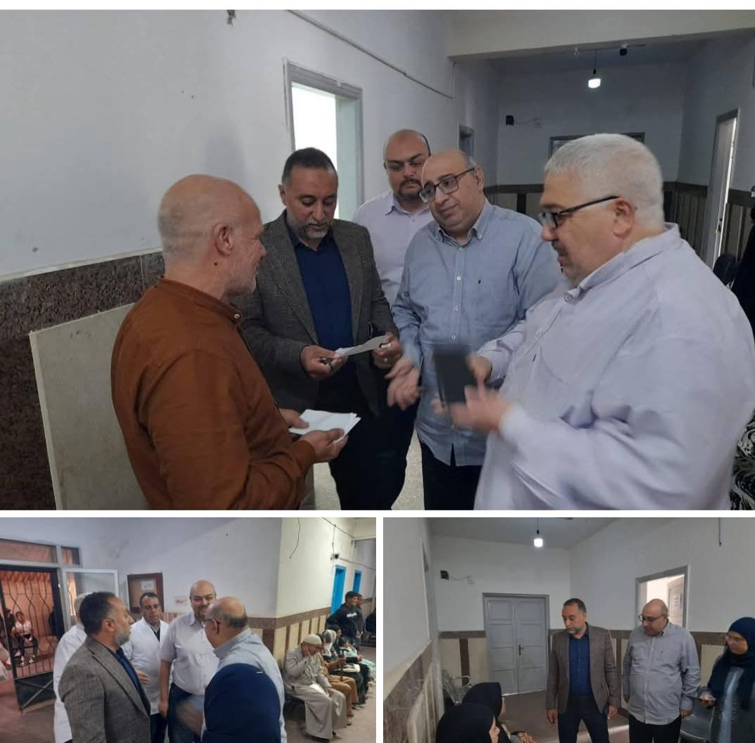 ضمن سلسلة المتابعات الدورية صباح اليوم وكيل صحة شمال سيناء يجري جولة تفقدية لمتابعة انتظام الخدمات داخل المجلس الطبي العام