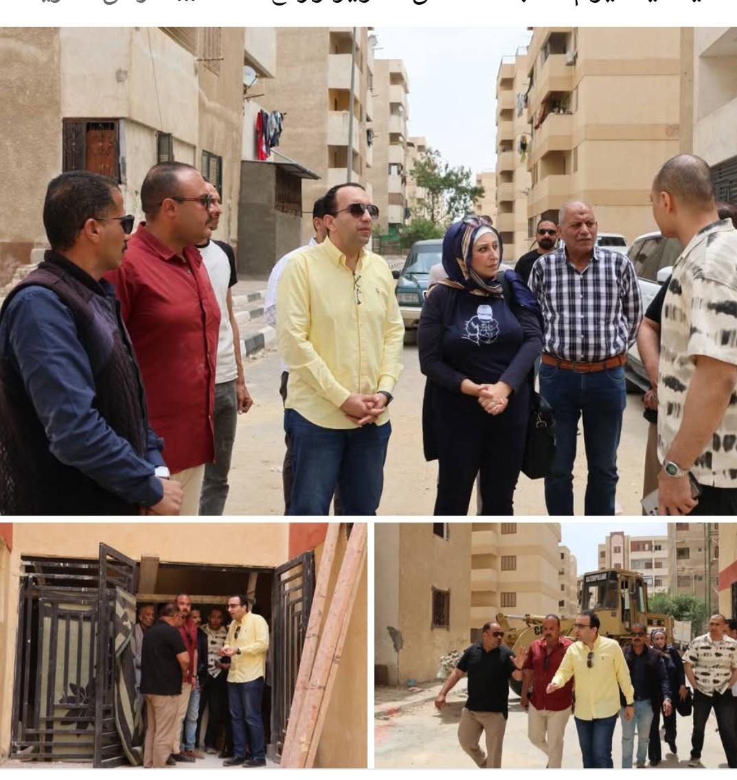 نائب محافظ الإسماعيلية يتفقد ميدانيًّا أعمال تطوير ورفع كفاءة ١٢ عمارة إسكان اقتصادي تمهيدًا لتسليمها لمستحقيها