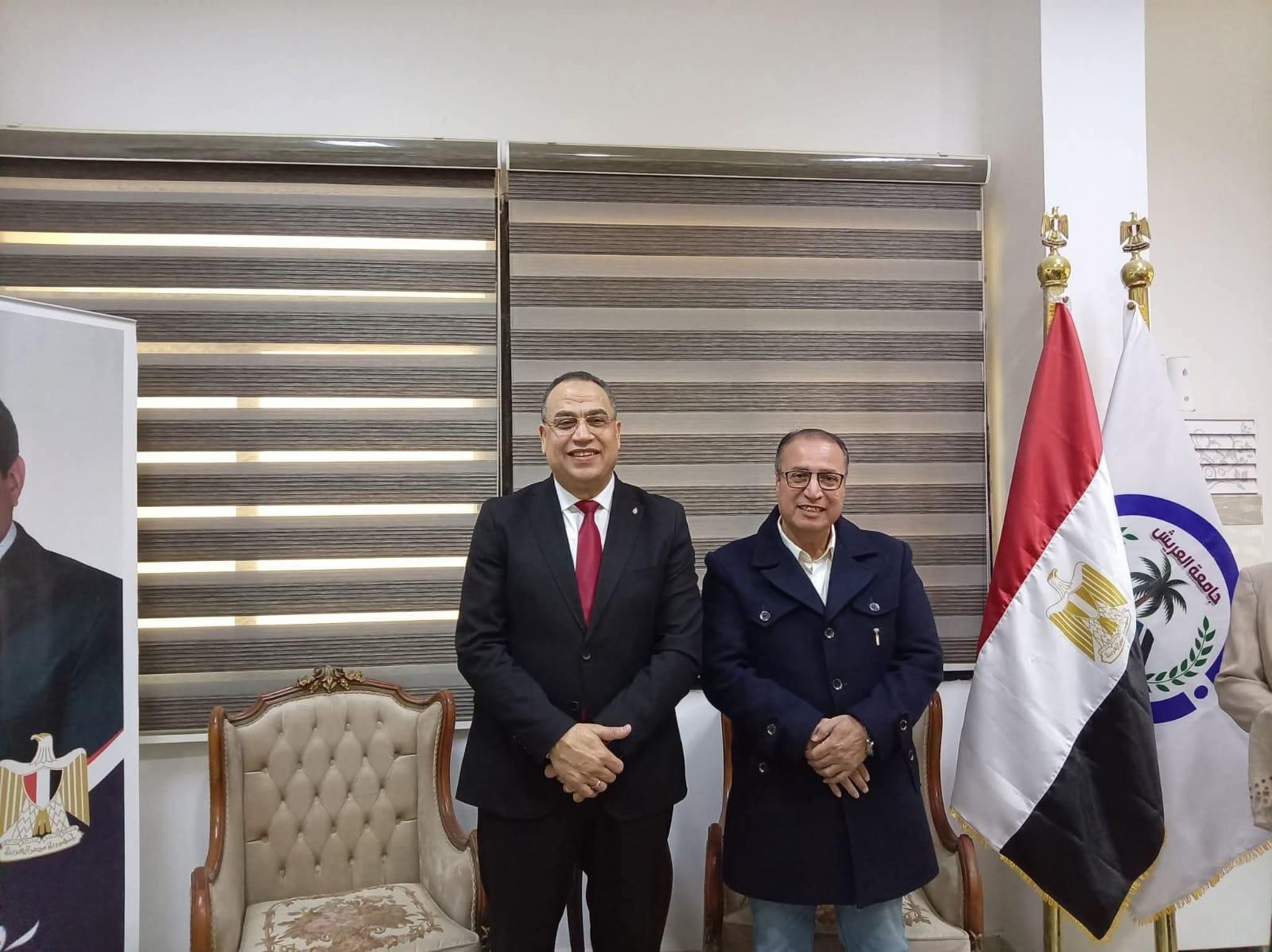 حوار صريح جدا مع الدكتور أيمن الشبينى رئيس جامعه العريش.