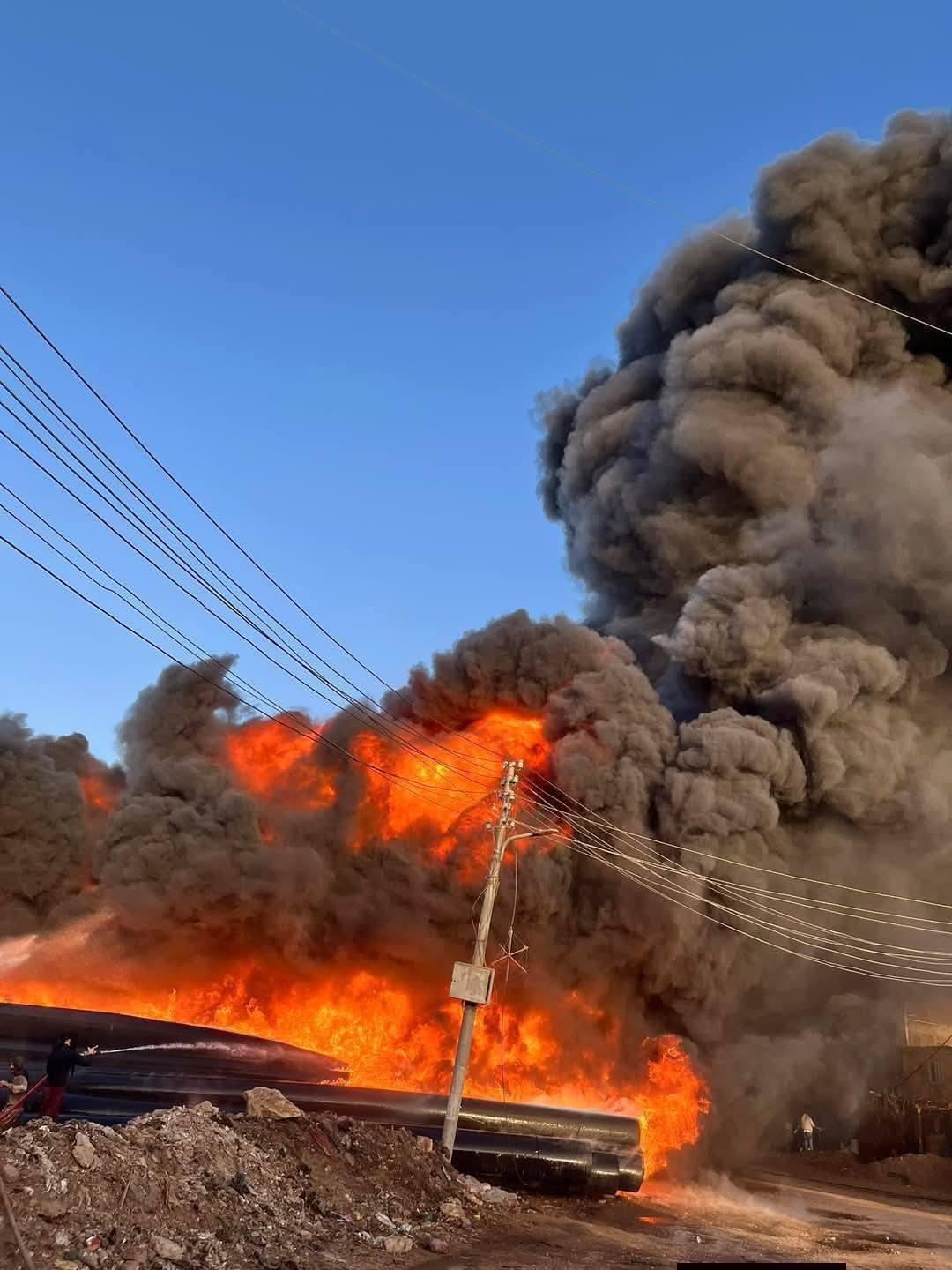 عاجل: اسيطرة على حريق هائل بقرية سنتريس التابعة لمركز أشمون