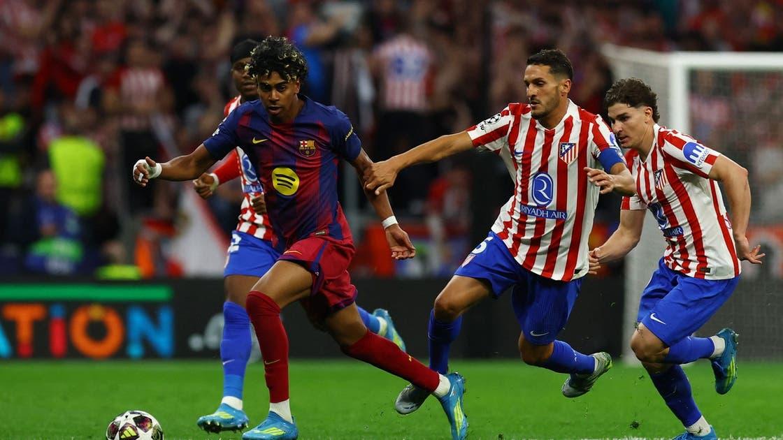 فوز برشلونة وتأهل وأتلتيكو۔۔ لقبل النهائي دوري أبطال أوروبا