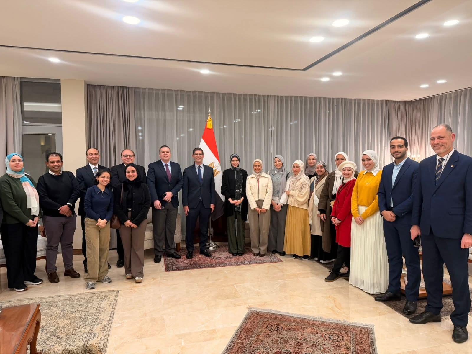 لقاء سفير مصر فى سول مع الدارسين المصريين بالجامعات الكورية