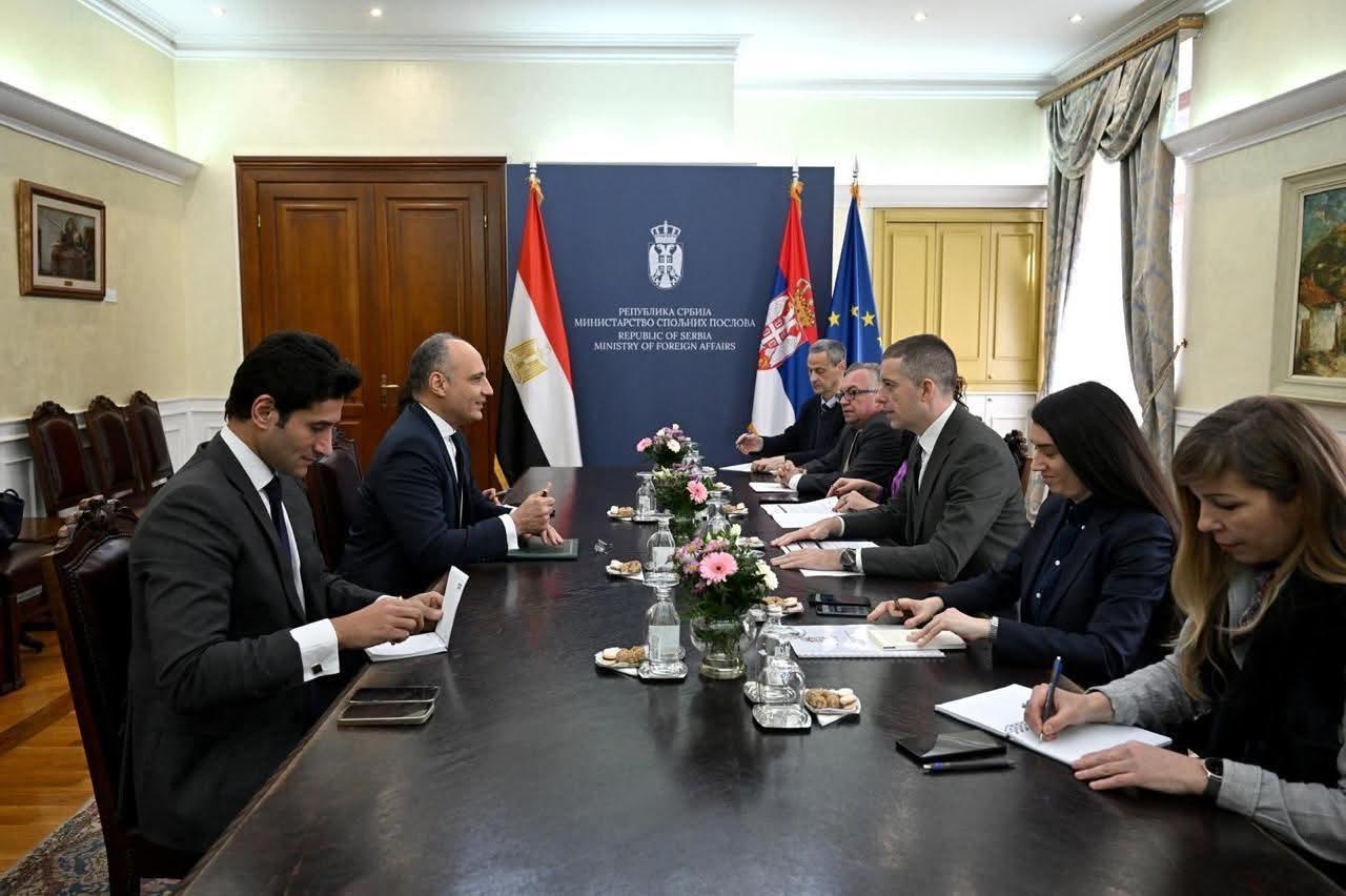 وزير خارجية صربيا يستقبل سفير مصر في بلجراد لبحث سبل تعزيز التعاون الثنائي بين البلدين