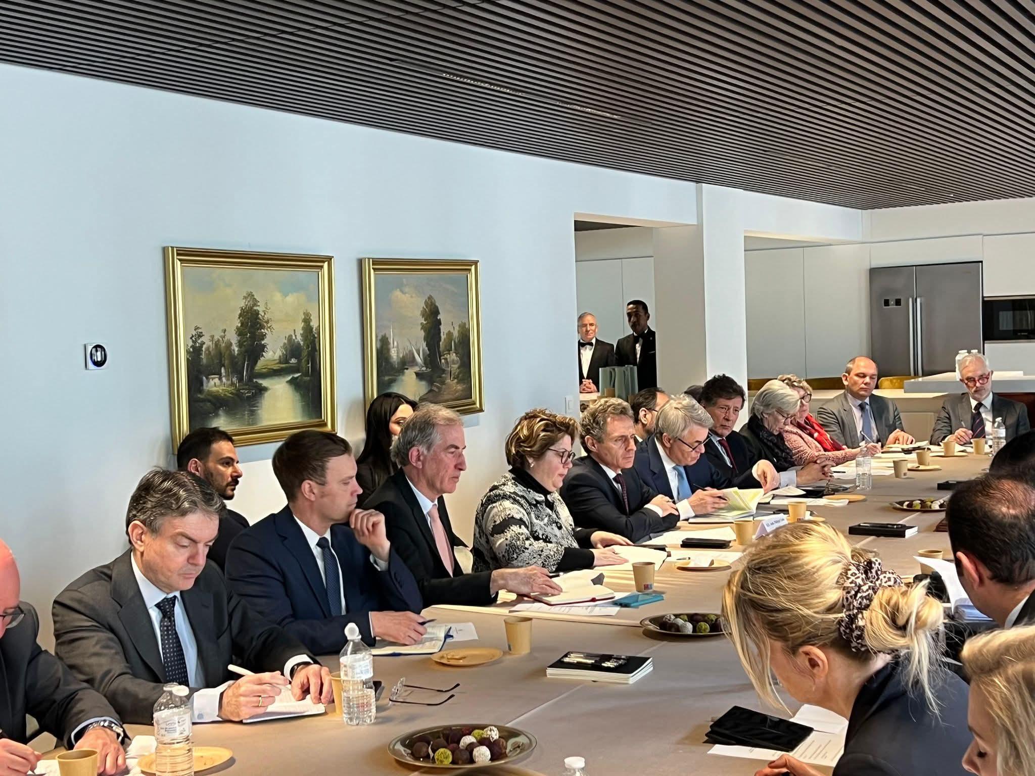 سفير مصر بروكسل يستضيف اجتماعاً للسفراء العرب مع سفراء دول الاتحاد الأوروبى لدعم القضية الفلسطينية