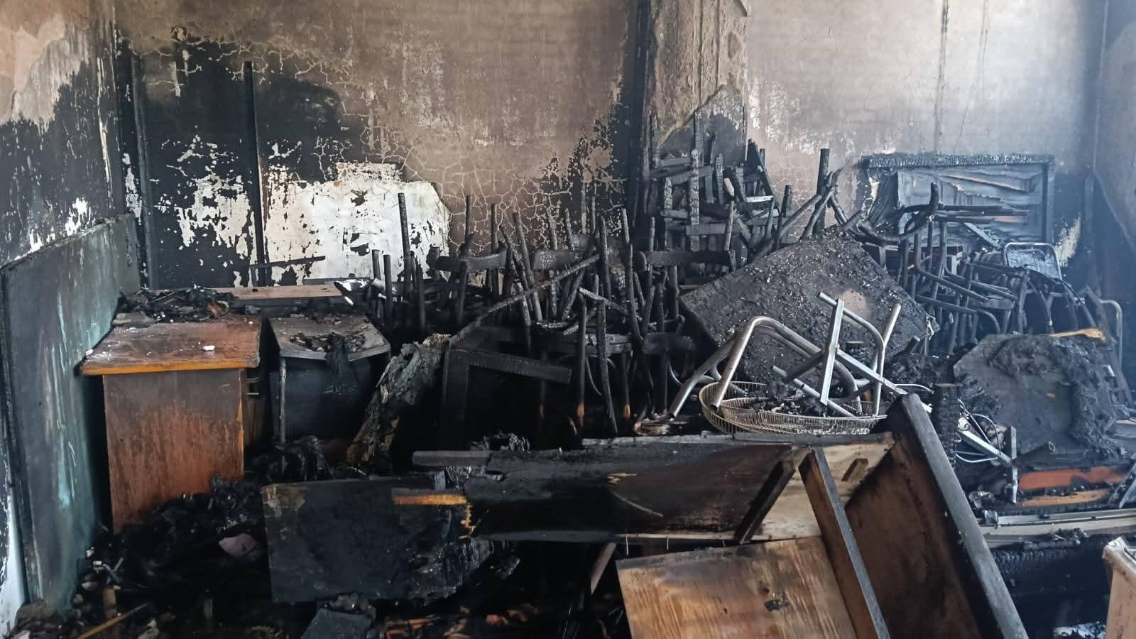 السيطرة على حريق لإحدى الجمعيات الأهلية التابعة للتضامن الاجتماعي بحي ثالث ولا خسائر بالأرواح