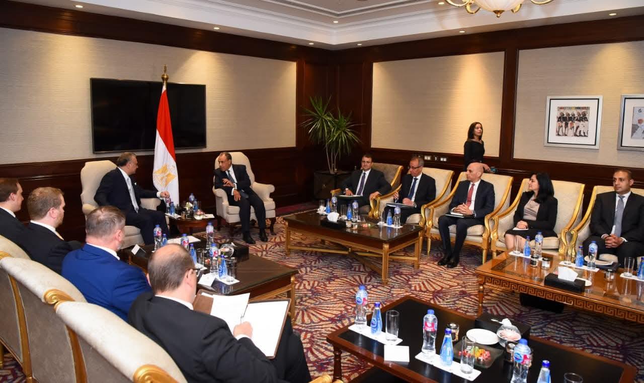 وزير الخارجية يستقبل كبير مستشاري الرئيس الأمريكي للشئون العربية والأفريقية ويبحثان مستجدات الأوضاع في الشرق الأوسط وأفريقيا