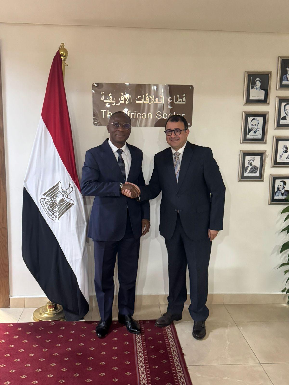 مساعد وزير الخارجية يستقبل مدير الأكاديمية الدولية لمكافحة الإرهاب بكوت ديفوار