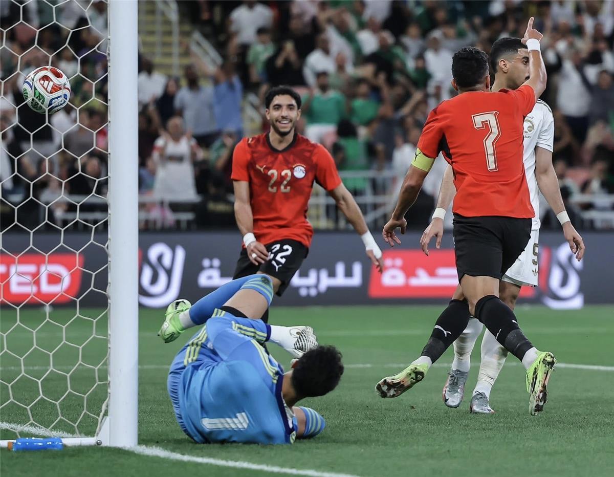 المنتخب المصري يقصو علي المنتخب السعودي برباعية نظيفة